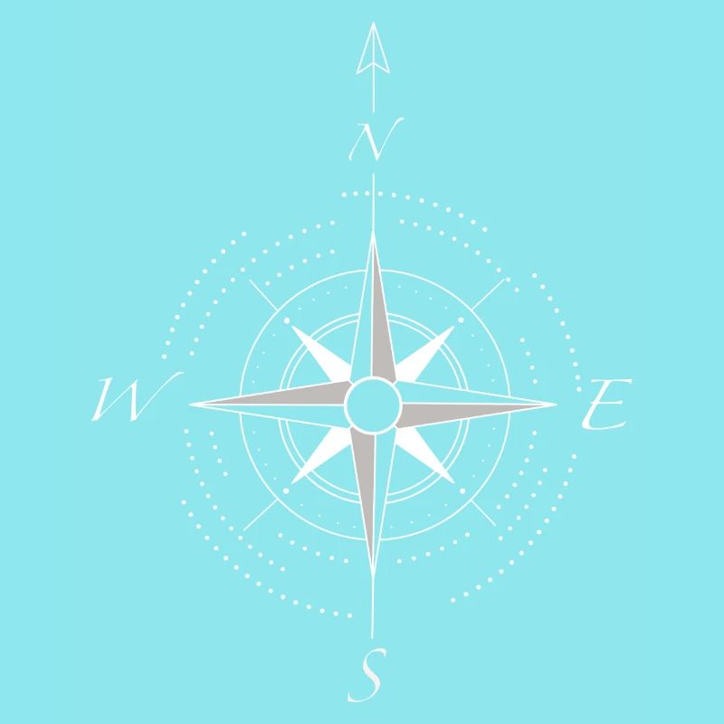 Compass white