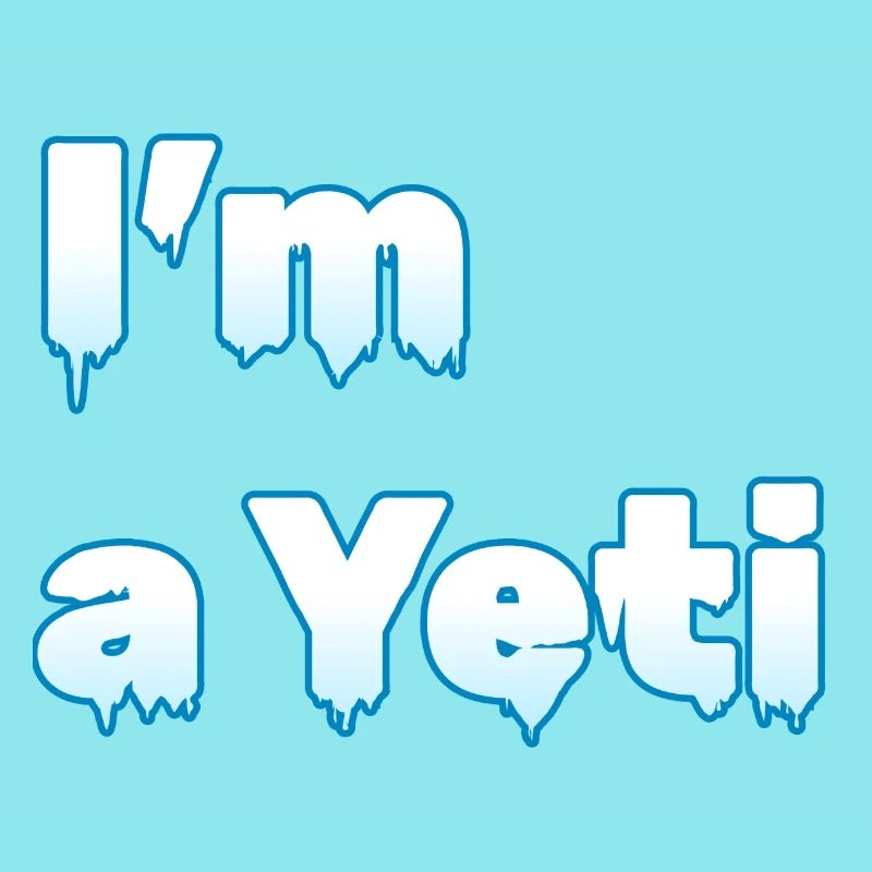 "Ich bin ein Yeti" | Eis-Design