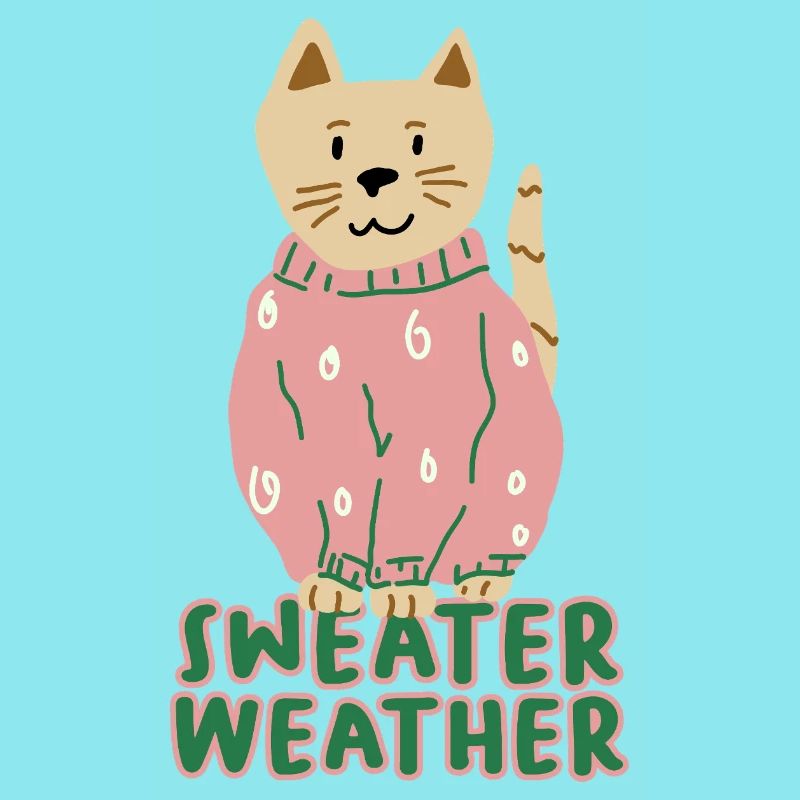 Chat en pull rose – Temps de pull