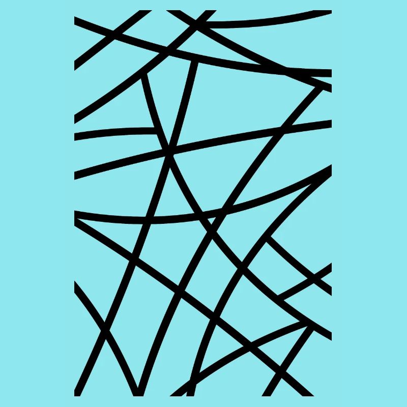 Abstract black outlined pattern