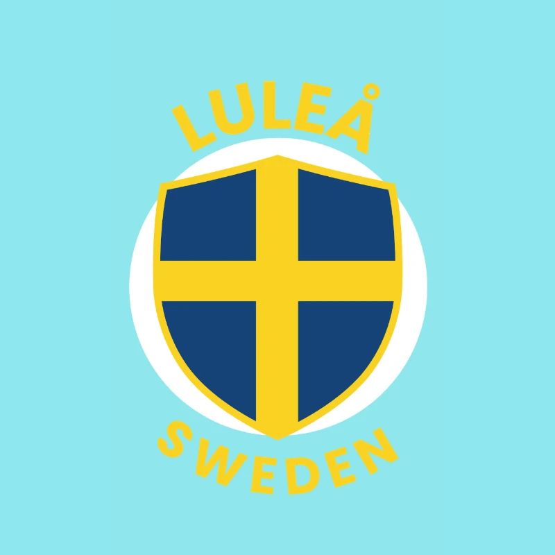 Luleå Shield Sweden Flag