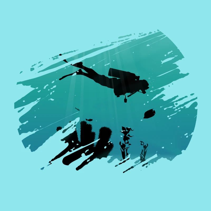 Divers dive