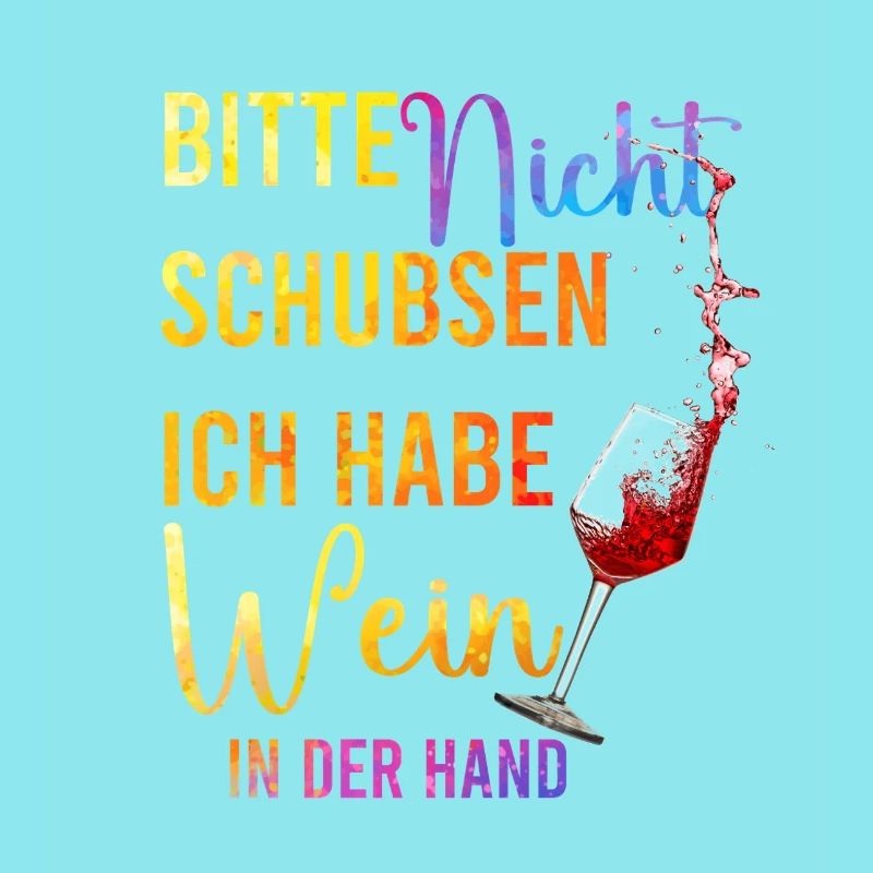 Please don't push – wine in your hand
