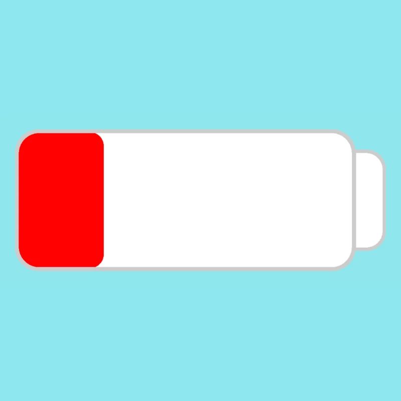 No battery - Battery empty - Battery empty