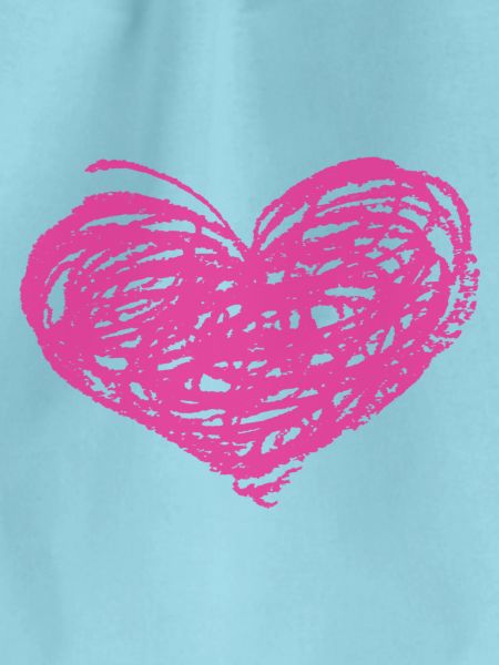 Kritzeln Herz Neonpink