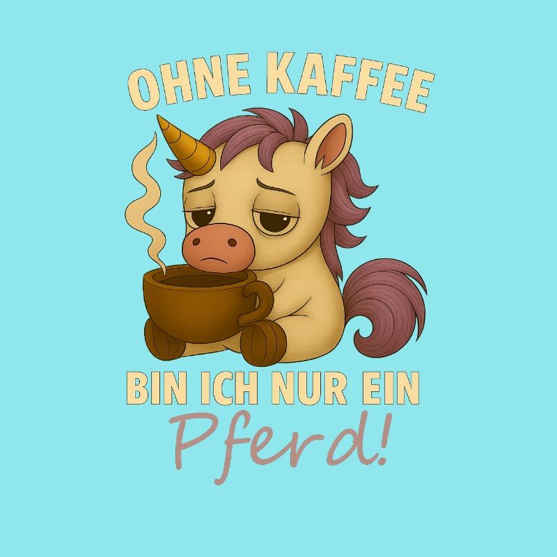 Ohne Kaffee bin ich nur ein Pferd