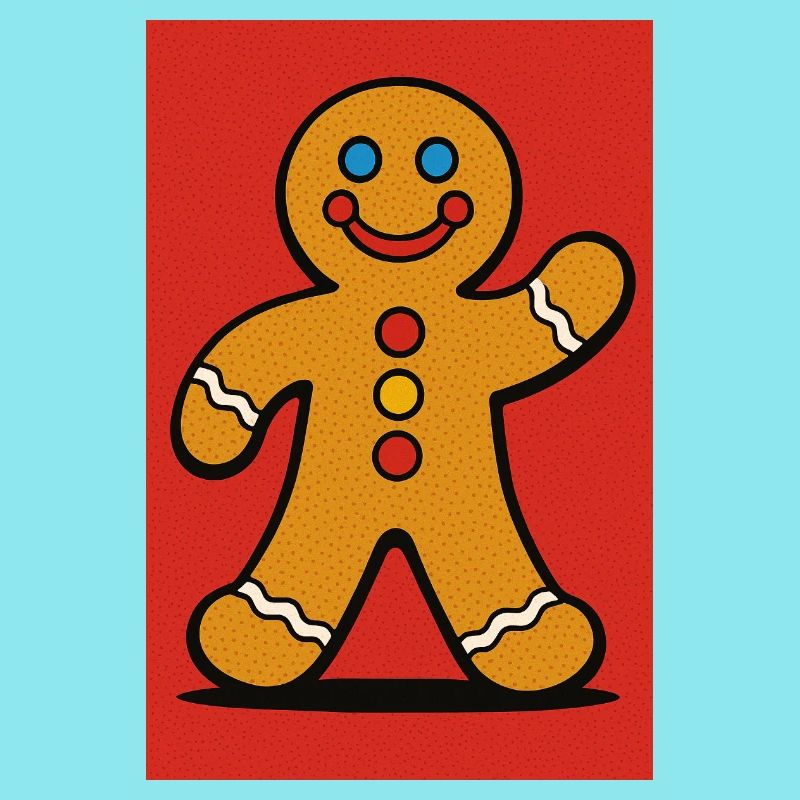 Glücklicher Lebkuchenmann