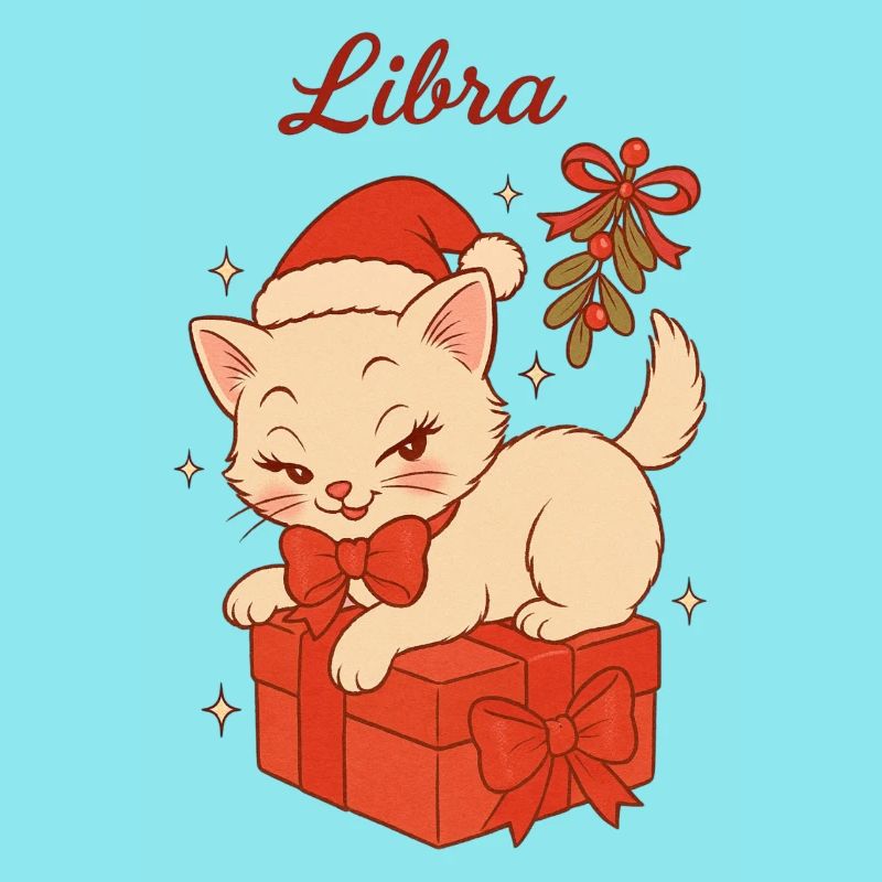 Libra Weihnachtskätzchen Geschenk