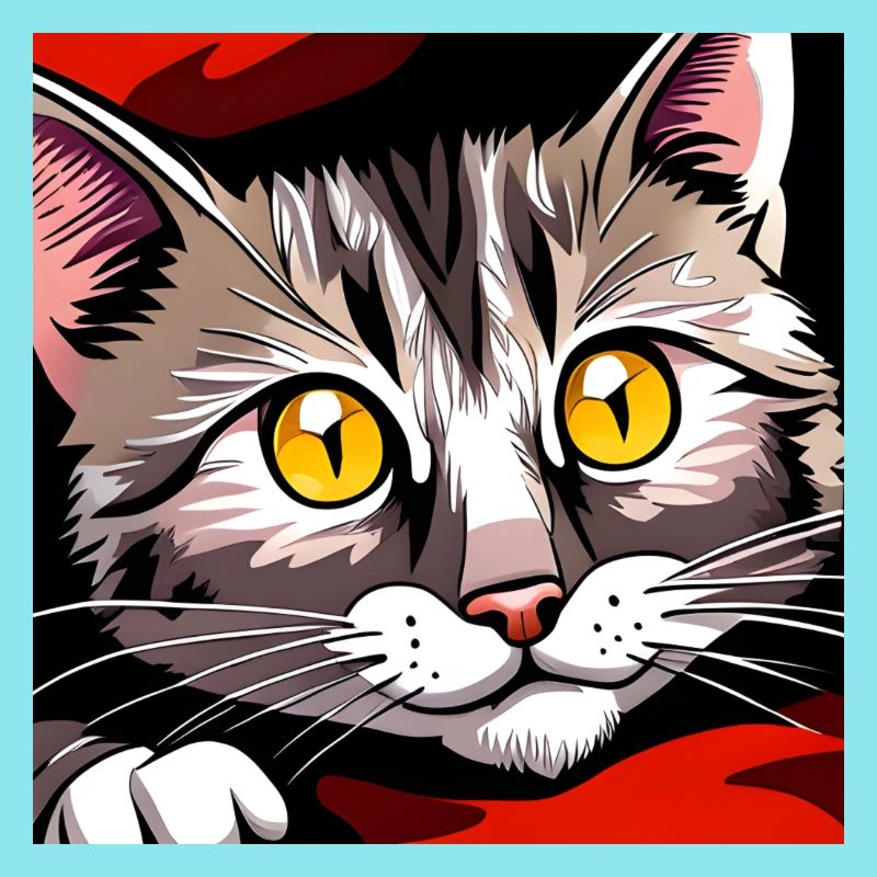 Niedliche Katze Bettelnde Augen