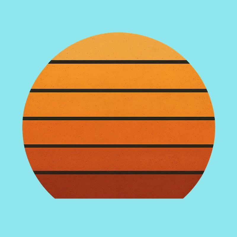 Abstract Sunset Silhouette
