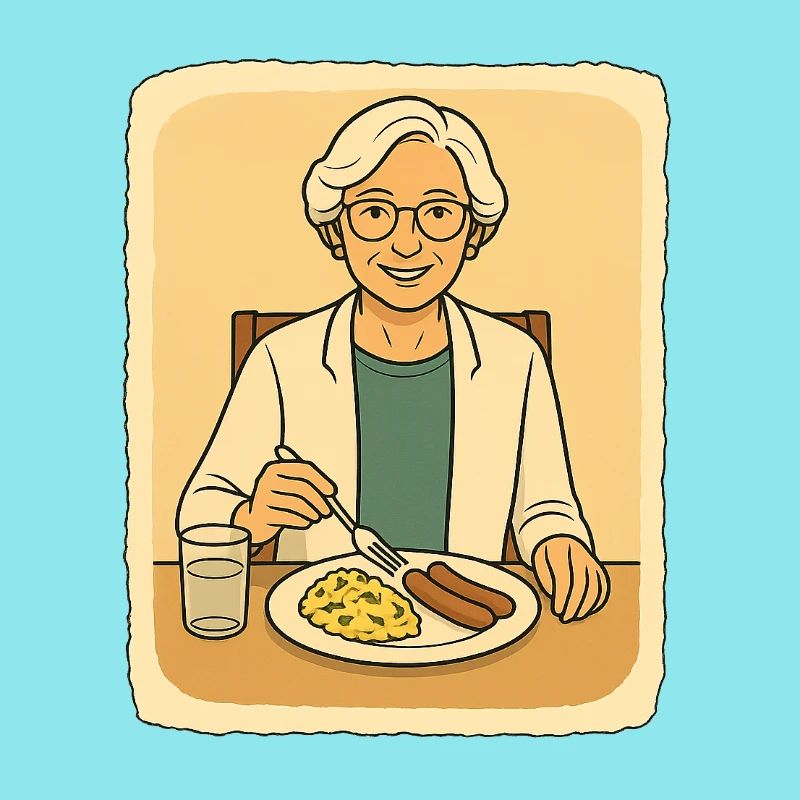 À la table du petit-déjeuner