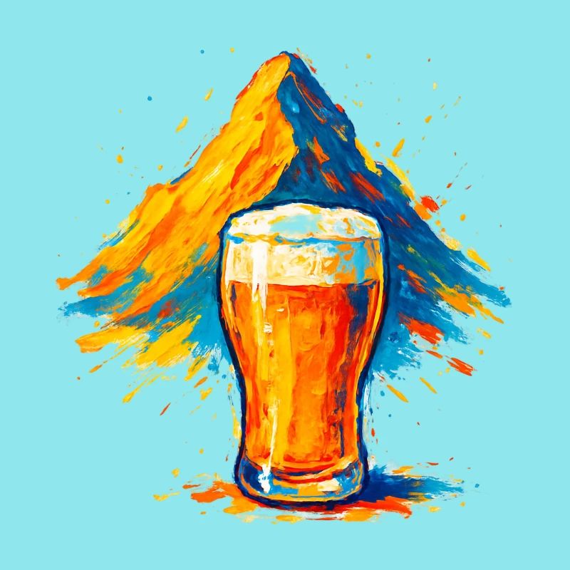 Biergipfel Farbexplosion