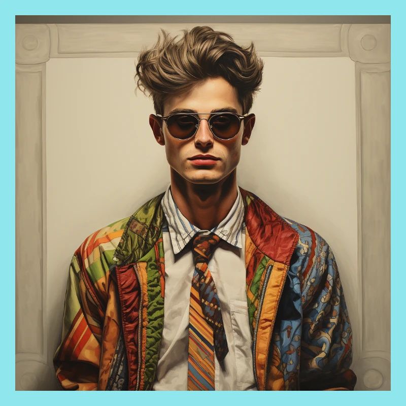 Veste rebelle patchwork