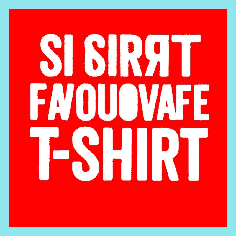 Glitched Text Block T-Shirt