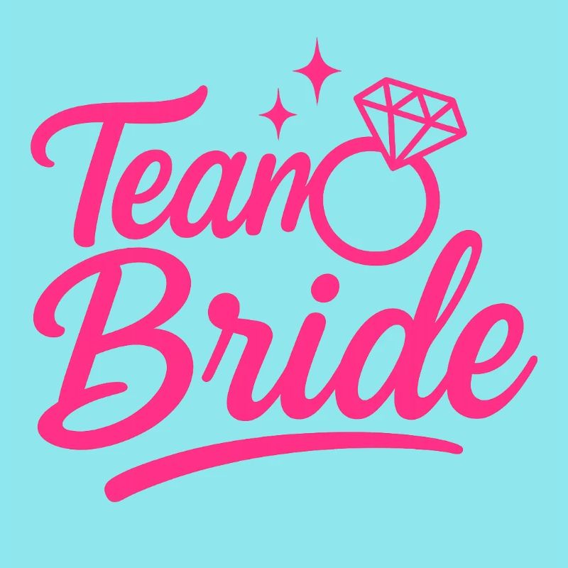Team Bride Pink Ring Script