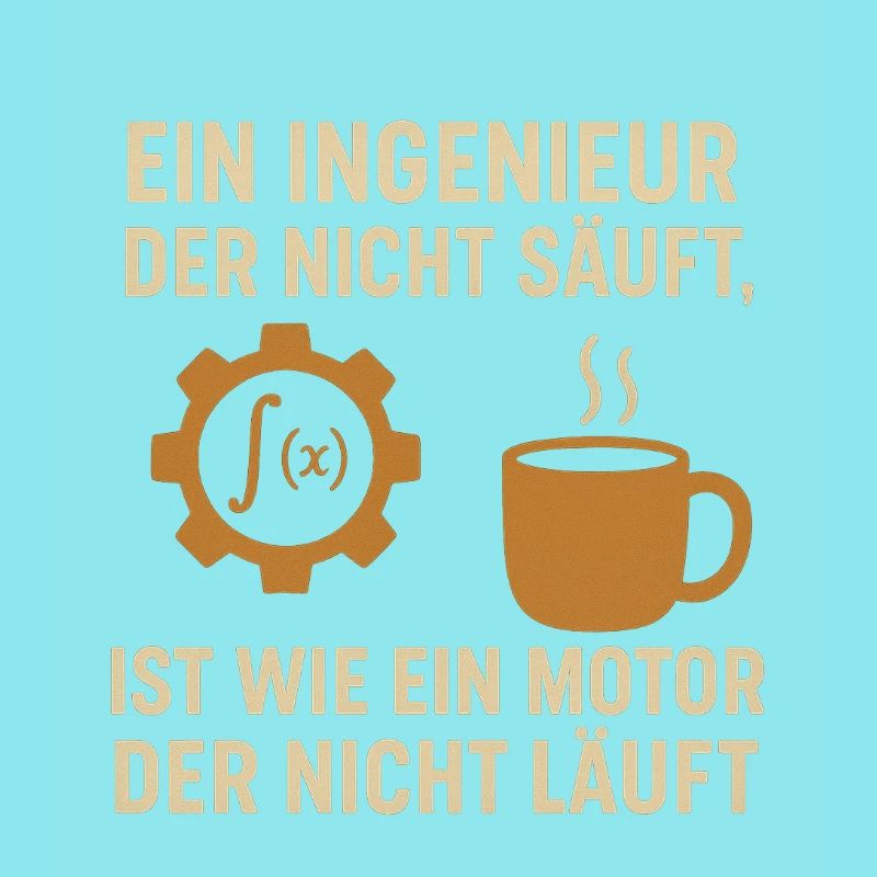 Ingenieur Humor Kaffee Motor