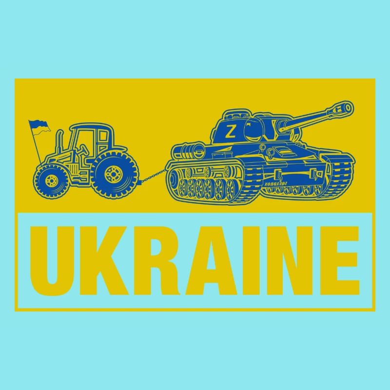 Ukrainischer Bauer stiehlt einen russischen Panzer mit Traktor