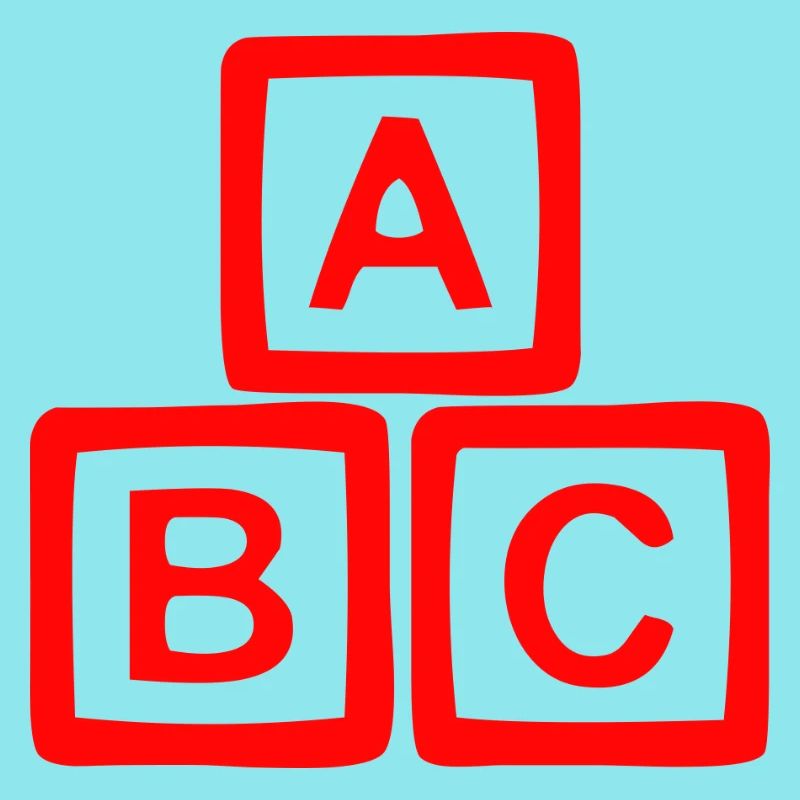 Conception contrastée de bloc ABC