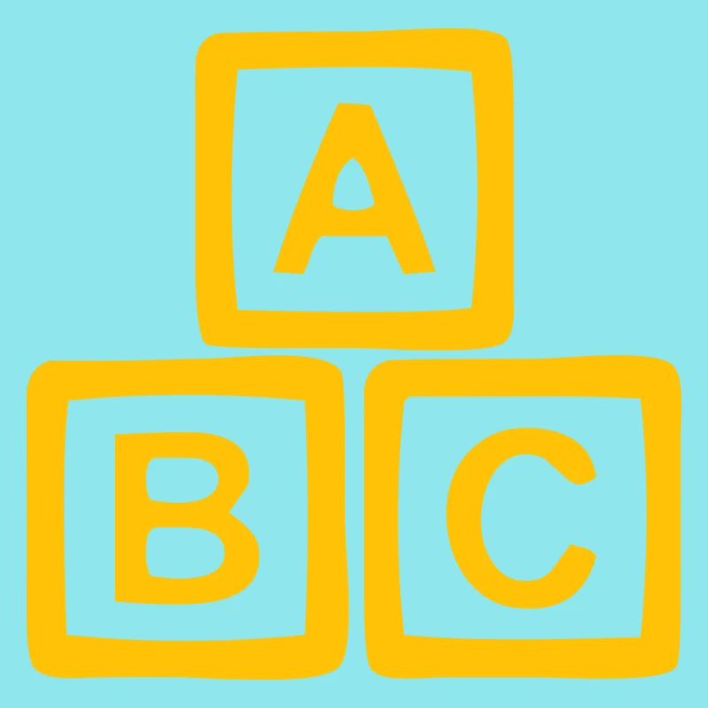 Conception de bloc ABC doré