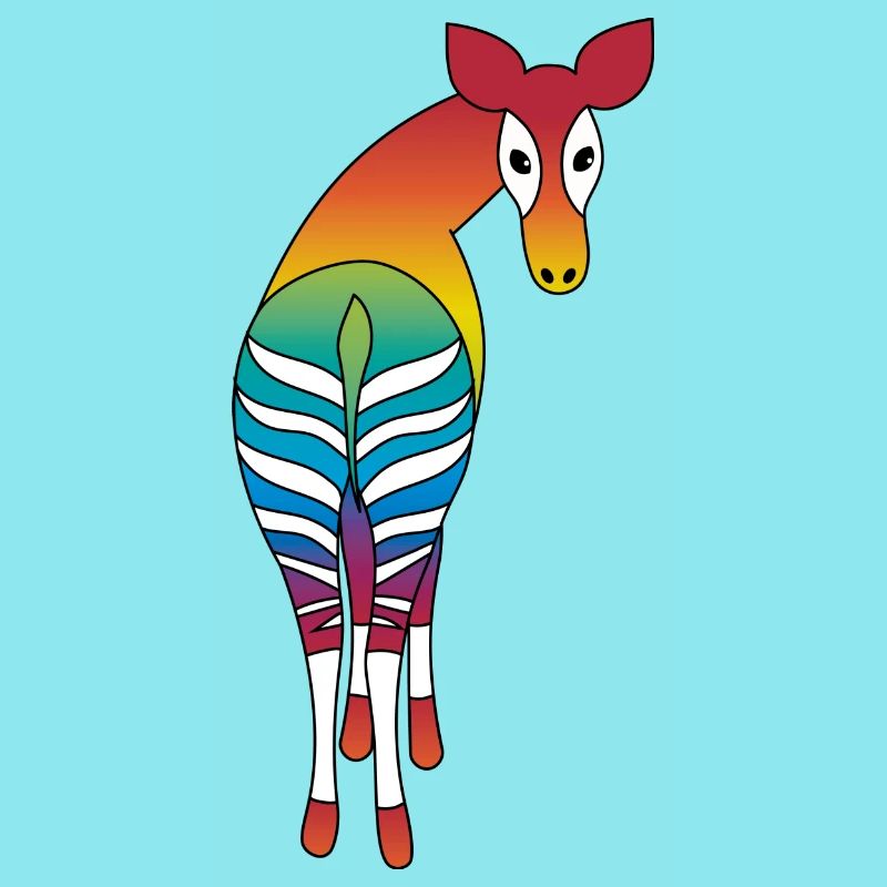 Regenbogen Okapi