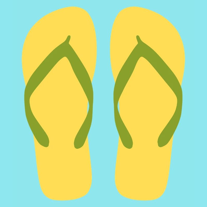 Sonnengelbe Flipflops