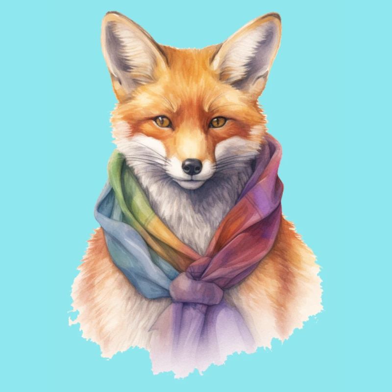 Fuchs mit Schal