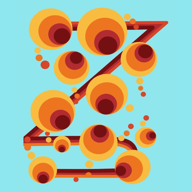 Abstract Polka Dot Circle Pattern