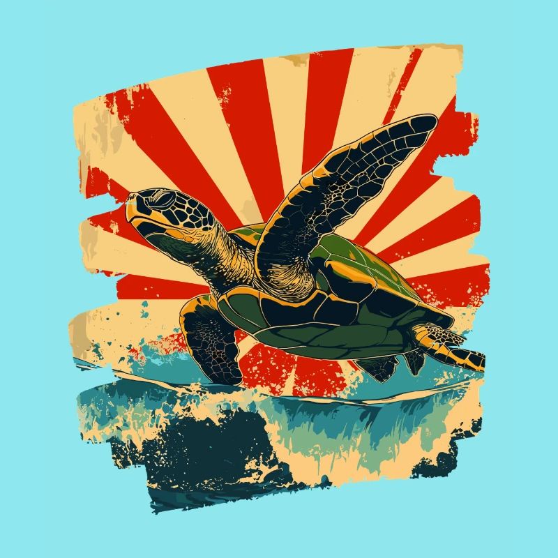 Sea Turtle Retro