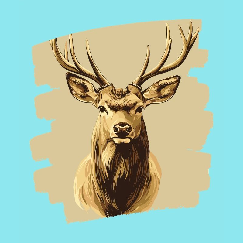 Deer with antlers