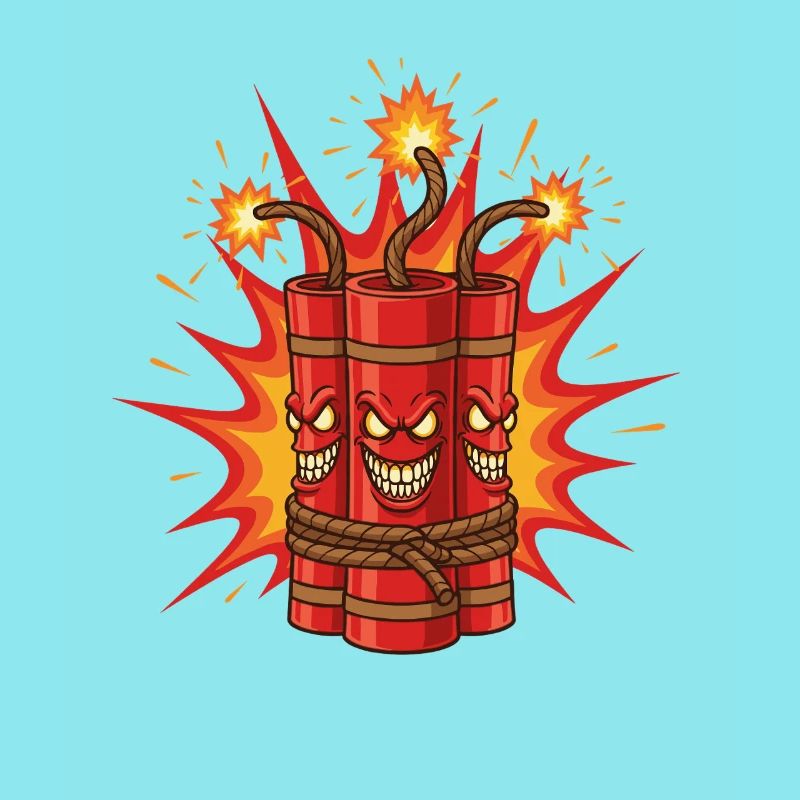 Explodierendes Dynamit-Kunst