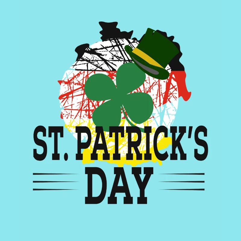 Graphique du chapeau de trèfle de la Saint-Patrick