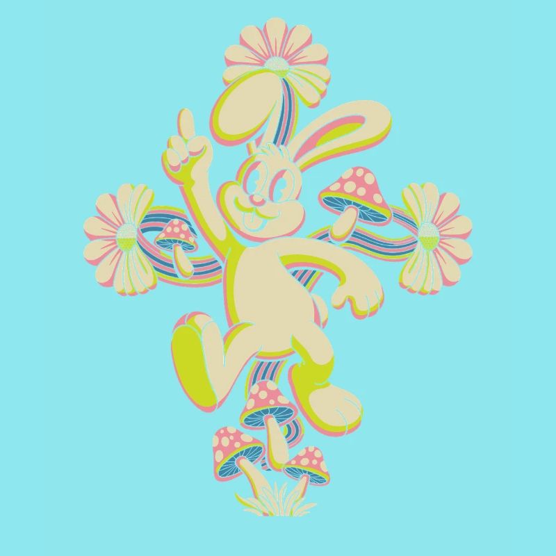 Pastel Bunny Disco Dance