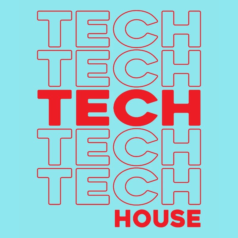 Tech House Neon Stacks