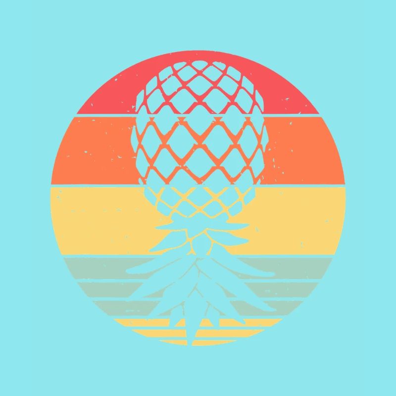 Sunset Pineapple Circle