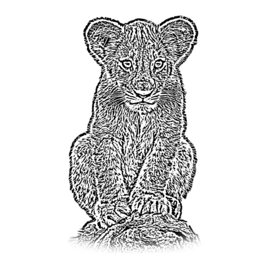Eva's Lion Cub - beidseitig - Turnbeutel