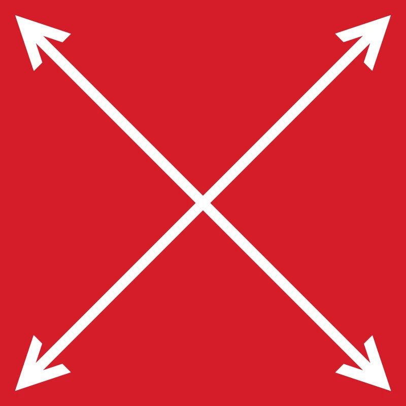 Arrows Compass 4 Directions Vector