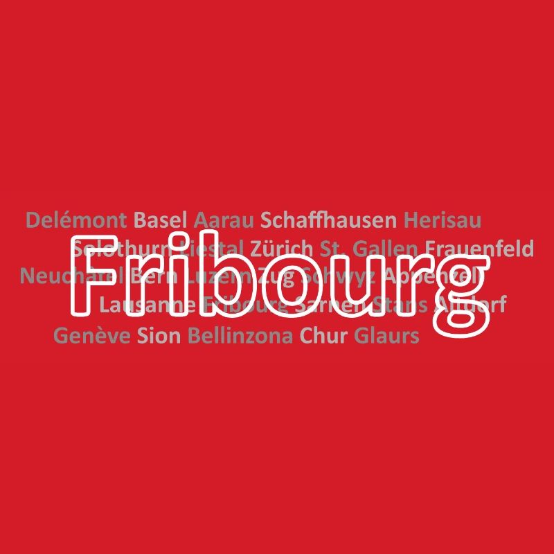 Schweizer Städte Fribourg