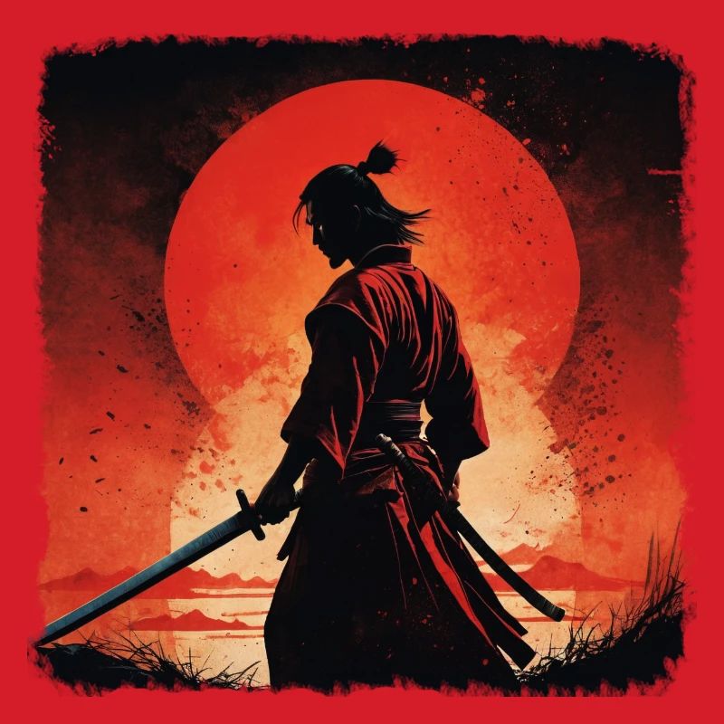 sunset samurai Warrior