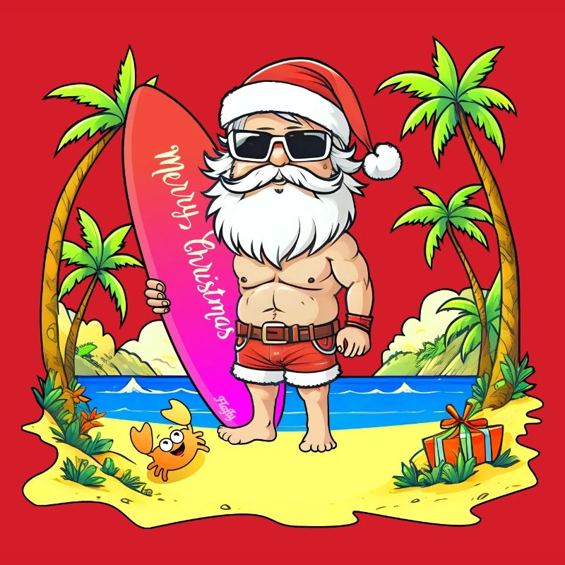 Weihnachtsmann-Surfer - 🎅 2