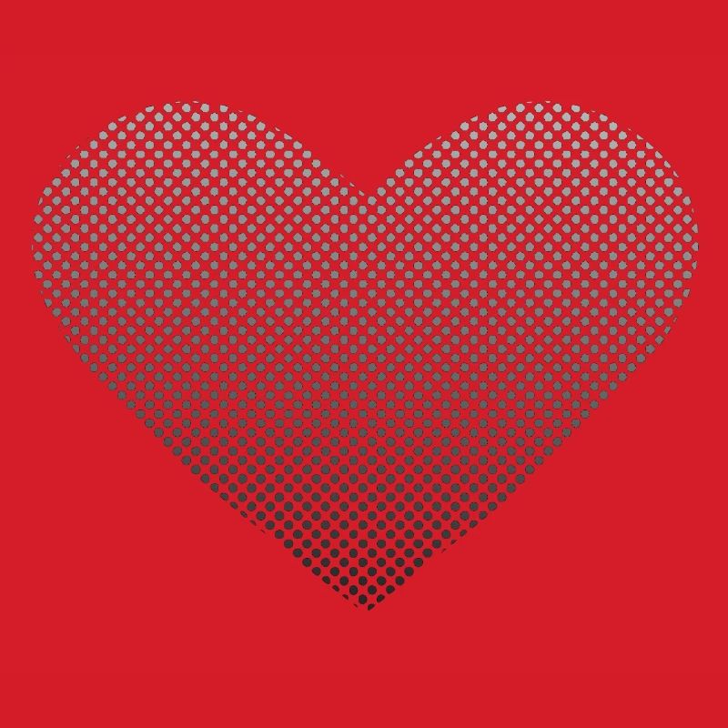 Liebe - Heart Bubble Grey Gradient