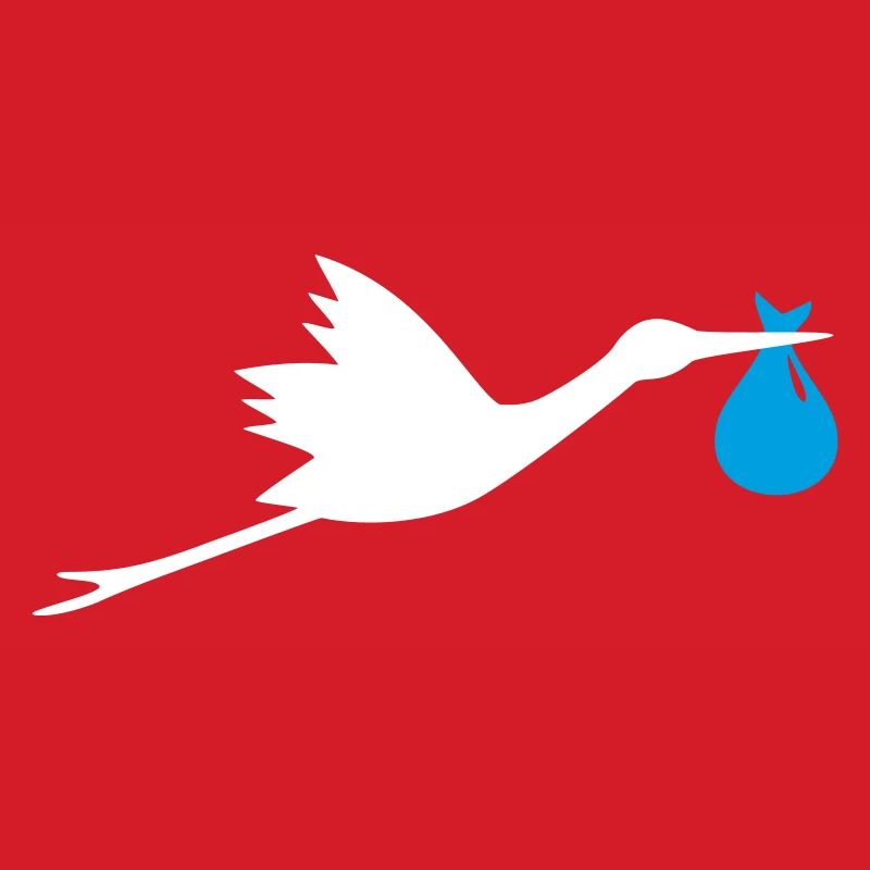 Storch Klapperstorch Junge