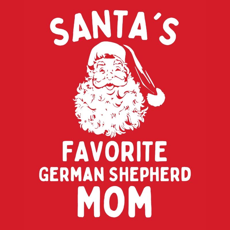 Christmas German Shepherd mom