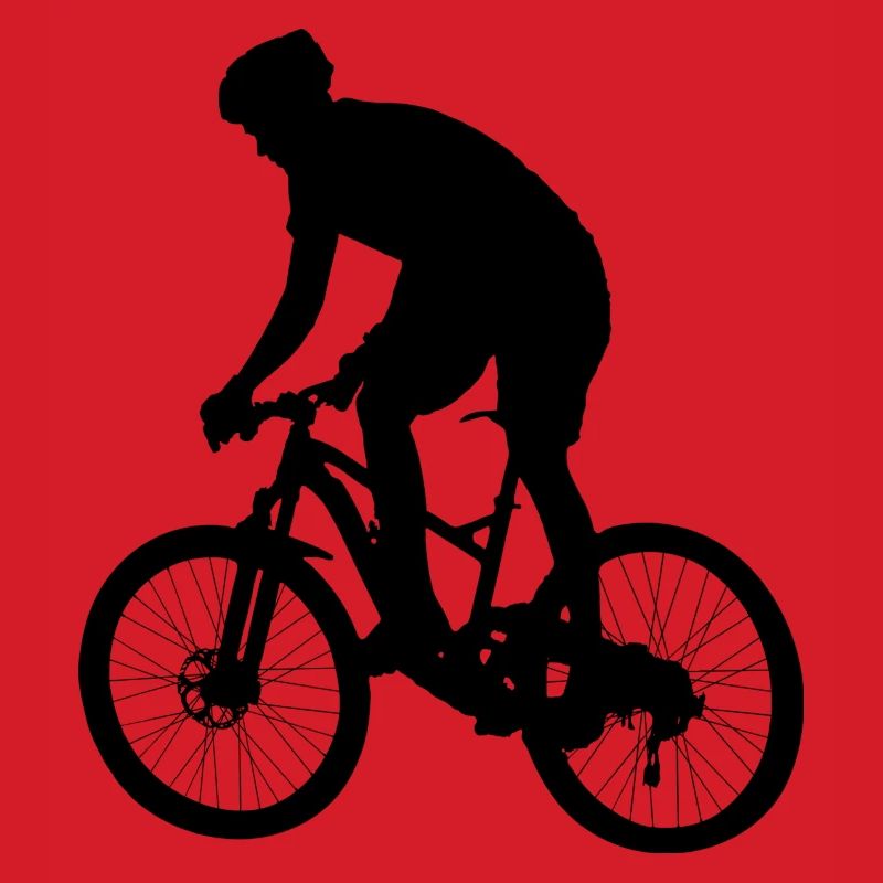 Fahrer des Mountainbikes