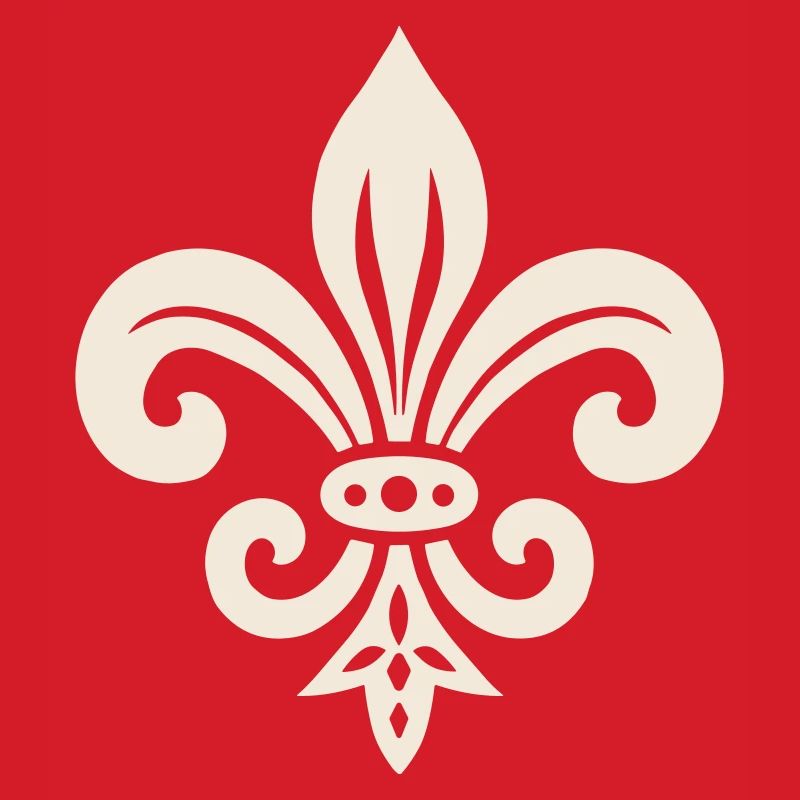 Schlichtes Fleur de lis Design