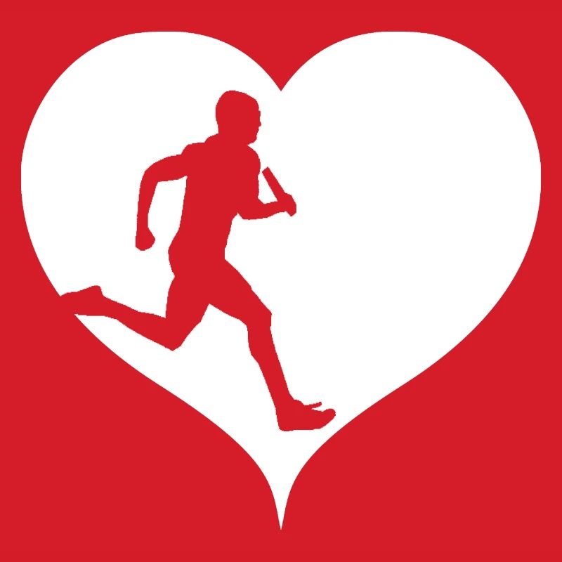Athlétisme athlète course de relais en cours d'exécution