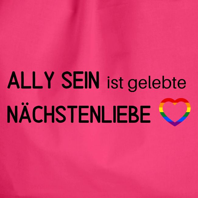 Ally sein = Nächstenliebe