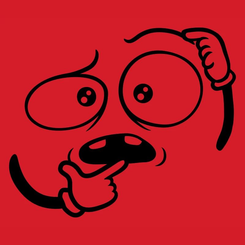 Doubtful Hand Gesture Face