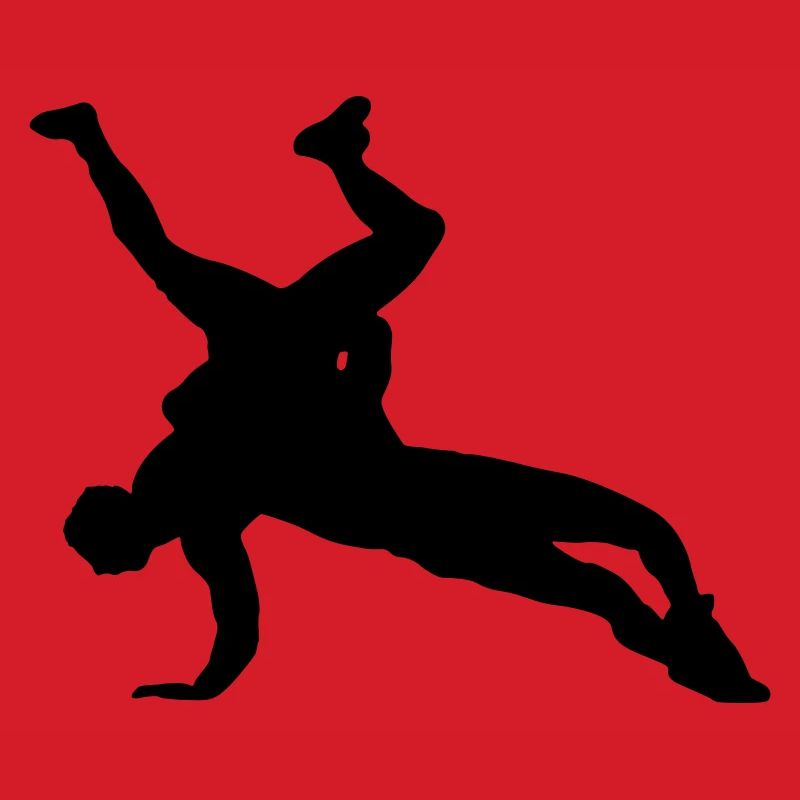 Conception de silhouette de lutte