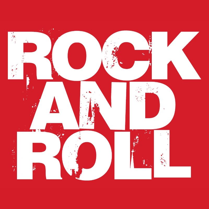 Typografischer Rock'n'Roll-Text