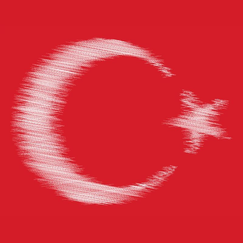 Conception de l’esquisse du drapeau de la Turquie